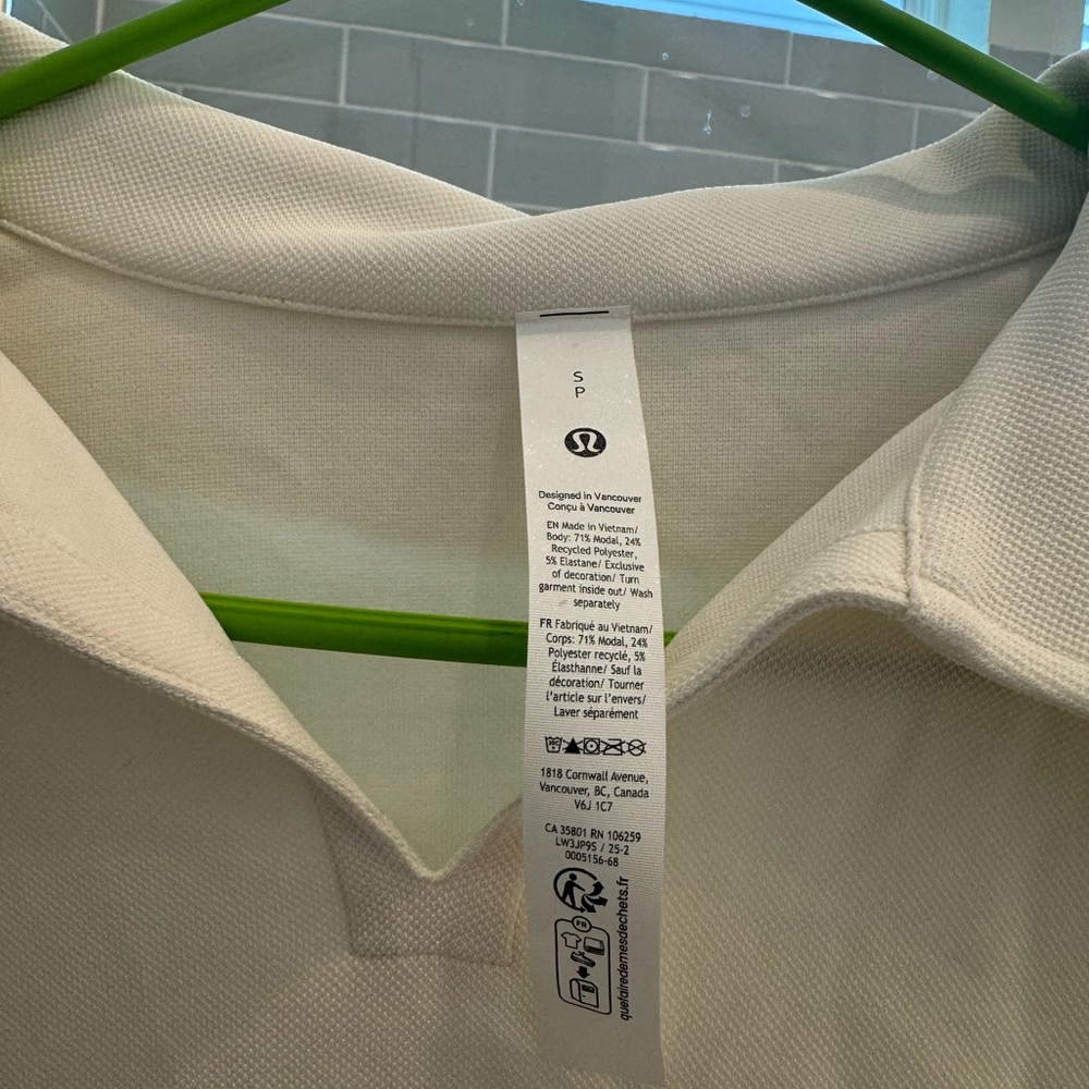 NWT 🍋 Lululemon Softstreme Pique Oversized Long-Sleeve Polo - Small - Picture 4 of 6